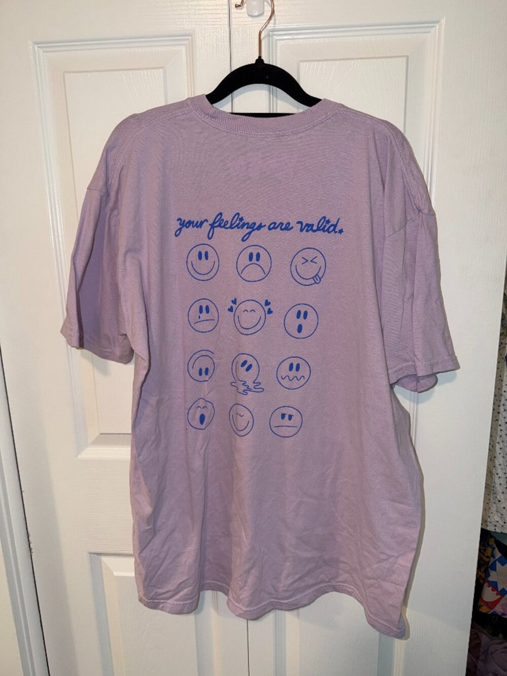 ComfortColors "Your Feelings Are Valid" Graphic Tee – Size XL – Lavender